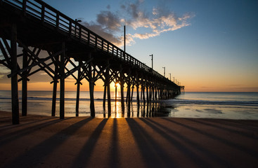 Fototapeta na wymiar Surf City Pier at Sunrise