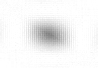 Abstract halftone dotted background. Monochrome futuristic grunge pattern, stars.  Vector modern optical pop art texture for posters, site, postcard, cover, labels, vintage sticker, mock-up layout.