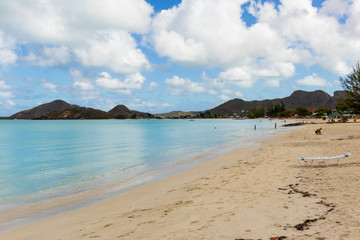 Fototapeta premium Jolly Beach, St. Mary / Antigua - 04 14 2018: Jolly Beach, Antigua