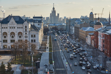 Panorama of Moscow from the observation deck Children's world