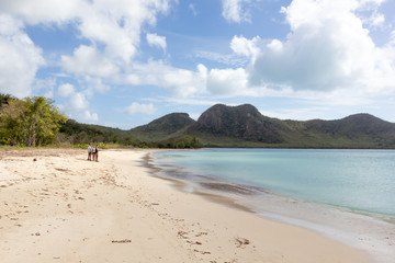 St. Mary / Antigua 04 20 2018: Beach in St. Mary, Antigua