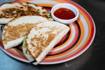 Mexican food - delicious tacos with ground beef