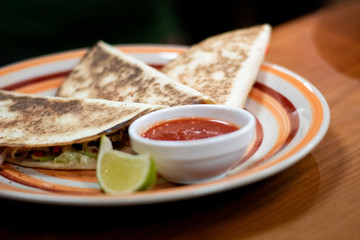 Mexican food - delicious tacos with ground beef