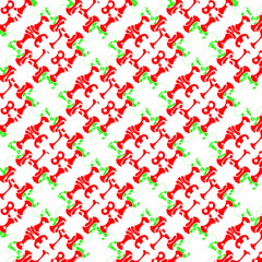 Obraz premium An abstract wavy green and red pattern background image.