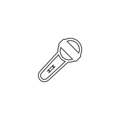 Microphone icon. Voice record button. Logo design element