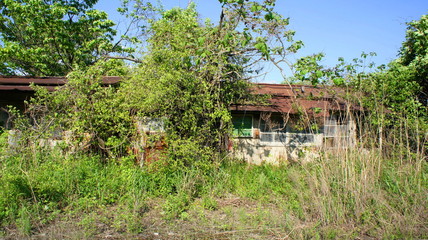 A broken empty house in Japan