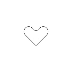 Heart icon. Social media button. Logo design element