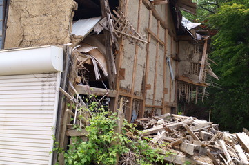 A broken empty house in Japan