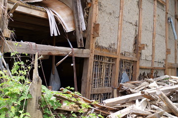 A broken empty house in Japan