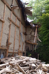 A broken empty house in Japan