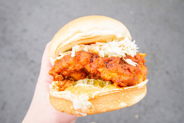 Nashville hot chicken sandwich