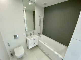 interior of modern bathroom