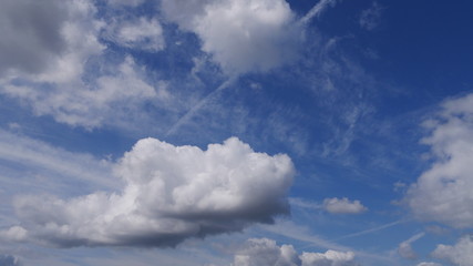 blue sky with clouds