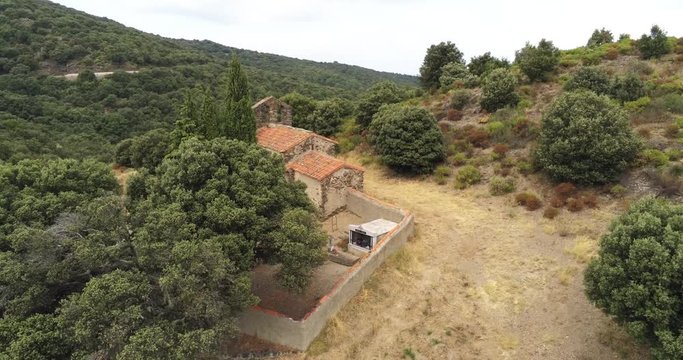 Rising up above a small lost chapel