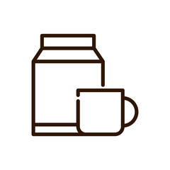 coffee cup and box product line design