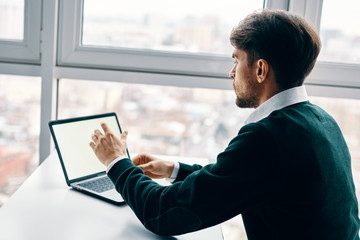 Fototapeta premium businessman using digital tablet