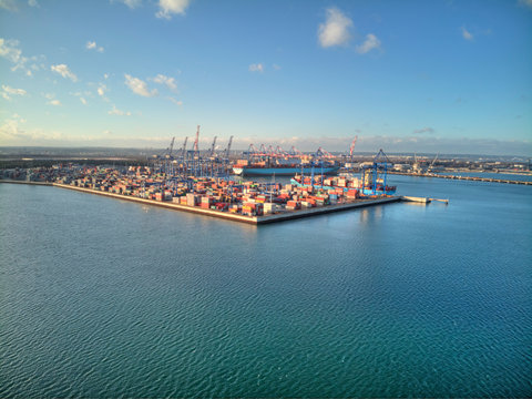 dct port gdansk from above