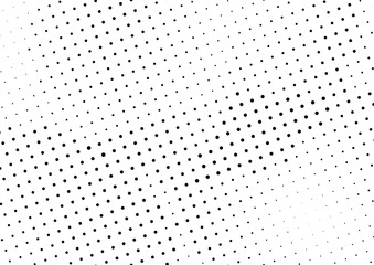 Abstract halftone dotted background. Monochrome grunge pattern with dot and circles.  Vector modern pop art texture for posters, sites, business cards, cover, postcards, labels, stickers layout.