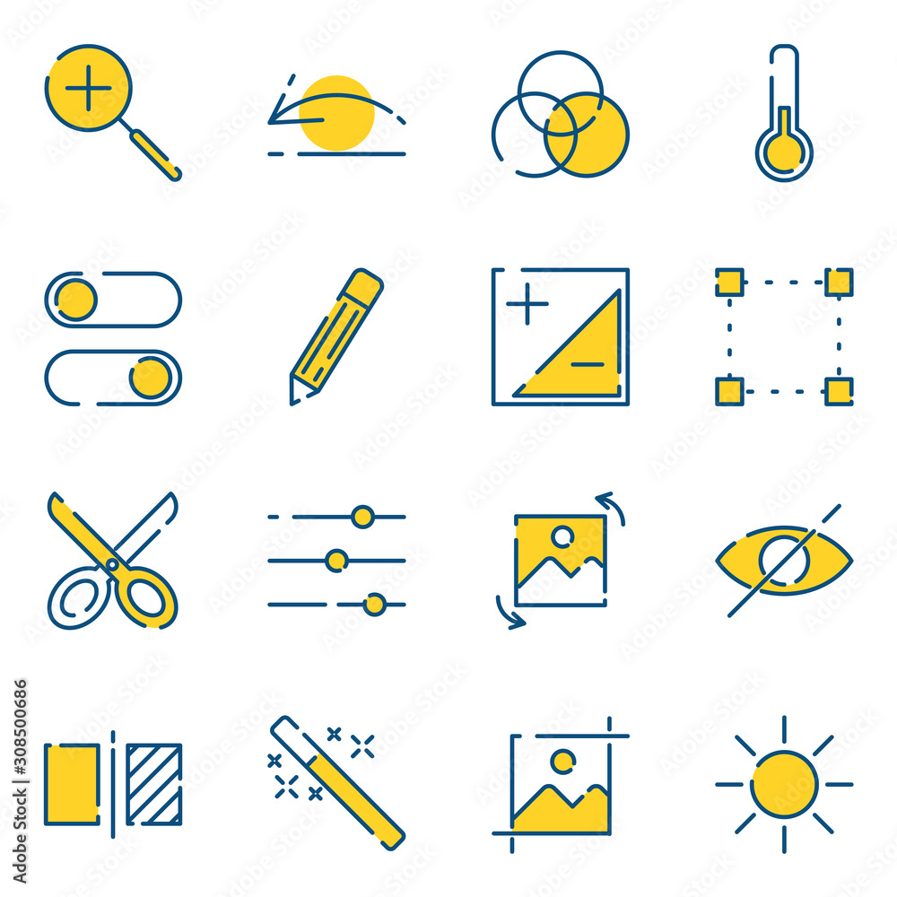 Leinwandbilder Creativity set icon template color editable. Creativity pack symbol vector sign isolated on white background icons vector illustration for graphic and web design.