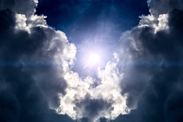 Cloudscape with a Sunlight
