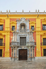 Fototapeta na wymiar Ars Malaga Bishop’s Palace in Malaga, Spain