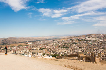 General view of the city of Fes, Morocco, North Africa