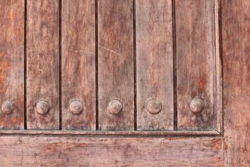 Light brown antique wooden door