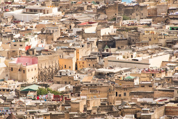 General view of the city of Fes, Morocco, North Africa