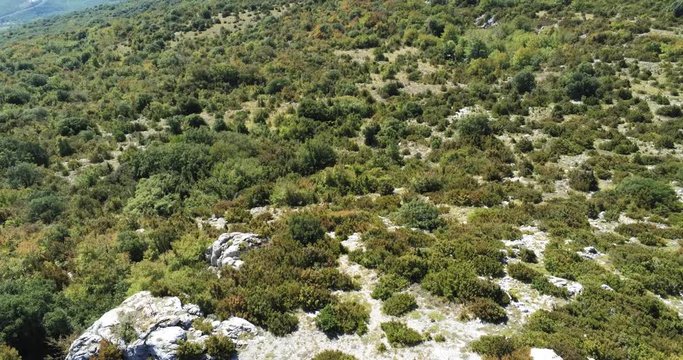 Rising and discovering a panoramic view of the Pech de Bugarach