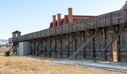 Fototapeta premium Vintage American prison in the far west 