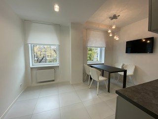 modern kitchen interior of a room