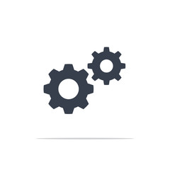 The gear icon. Isolated vector Illustration