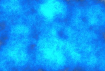 Variation of blue nebula cloud on white background
