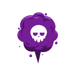 A purple gas with a skull icon.
