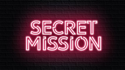 red neon video animation secret mission - Powered by Adobe
