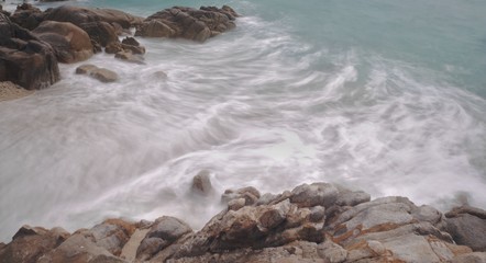 the sea and rocks