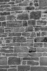 decorative old church wall, nice background structure in black and white