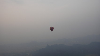 hot air balloon in the sky