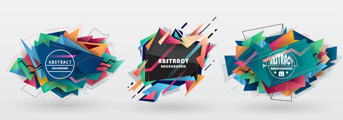 Vector, abstract geometric background