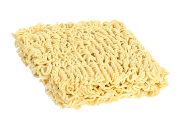 instant noodles isolate on white