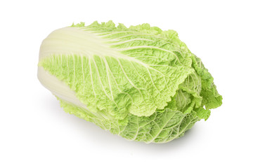Tasty Chinese cabbage isolated on white
