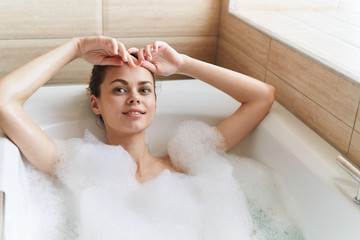 Obraz premium woman in bath