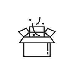 Gift icon vector isolated on background. Trendy birthday symbol. Pixel perfect. illustration EPS 10. - Vector..