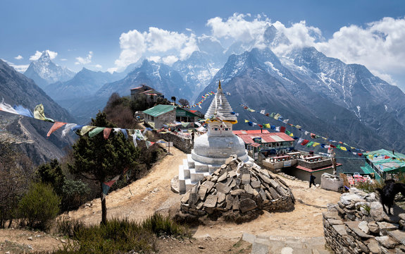 Stupa in Namche Bazaar, Solo Khumbu, Nepal