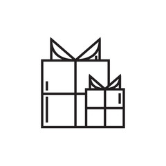 Gift icon vector isolated on background. Trendy birthday symbol. Pixel perfect. illustration EPS 10. - Vector..