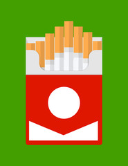 cigarettes inside the red box