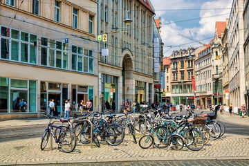 fahrradstadt halle an der saale, deutschland