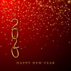 2020 Happy New Year Background. Abstract Vector Illustration
