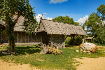 Fototapeta na wymiar rural house in the village