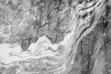 Texture-cut marble in the Italian quarry Ruskeala